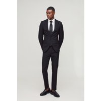 Giacca completo monopetto Skinny Fit, Nero