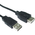 0.5m USB Extension Cable Black