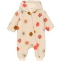 Minymo Teddy Onesie - Flowers - Maat 74