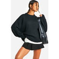 Jersey Largo De Punto Suave, Negro