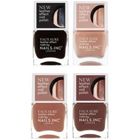 Faux Sure 4-Piece Leather-Effect Nail Polish Set