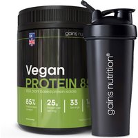 Vegan Protein 85 | 1KG Tub | + 600ml Shaker Black