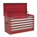 Sealey Superline Pro Topchest 5 Drawer with Ball-Bearing Slides, Red
