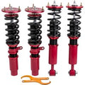 Adjustable Height Red Coilovers Suspension Kits compatible for BMW 5 Series E60 Sedan 2004 - 2010