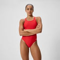 Maillot de bain Femme Club Training Leaderback rouge