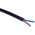 Zexum 2.5mm 2 Core Black Cable Flexible 3182Y - 1 Meter