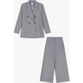 Completo giacca doppiopetto e pantalone palazzo