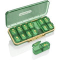 7-Day AM/PM Pill Organizer with Separate Containers, Portable Medicine Case for Vitamins and Supplements
