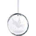 Galway Crystal Dove - Round Hanging Ornament
