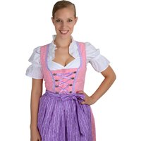 Midi Dirndl rosa flieder mit weißen Streublümchen