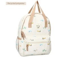 Kidzroom Rugzak Small Talk Vliegtuigen - Beige