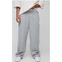 Pantalones De Chándal Holgados De Pernera Ancha Con Estampado De Camuflaje Y Cintura Elástica, Gris
