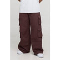 Extreme Baggy Rigid Multi Cargo Pocket Trousers, Brown
