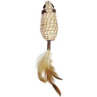 Brinquedo Ratinho Matatabi Stick Jambo Com Pena - Único