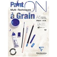 Blocco collato Clairefontaine Paint'on a Grain conf. 4 pz