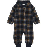 Minymo Fleece Onesie - Ruiten - Maat 86