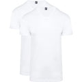 Alan Red T-Shirt Vermont Col-V (Lot de 2) Blanc taille XL