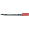 Staedtler 318 Lumocolor Permanent Pen Fine 0.6mm Line Red Ref 318-2
