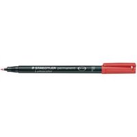 Staedtler 318 Lumocolor Permanent Pen Fine 0.6mm Line Red Ref 318-2