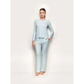 Pantalone lungo con TENCEL™ Modal Rib / AZZURRO CHIARO / M