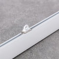 Stoper do szyn sufitowych Premium biały, 1 x 2 x 1,5 cm