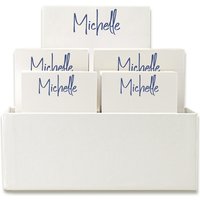 Vista 7-Tablet Set - White with Linen holder