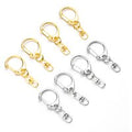 5pcs D Snap Hook Keychain Rings Bulk with Open Jump Ring & Connector for Keychain and Sewing Making Supplies DIY