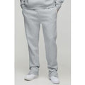 Pantalón Deportivo Tall Regular De 330G/M² Con Abertura En El Bajo, Gris