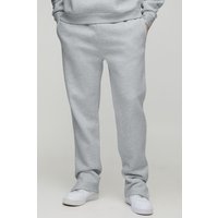 Pantalón Deportivo Tall Regular De 330G/M² Con Abertura En El Bajo, Gris