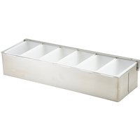 GenWare 6 Part Stainless Steel Condiment Holder