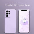 Square Liquid Silicone Case For Samsung Galaxy S22 Plus S21 Ultra S20 FE A52 A72 A71 A51 S10 Plus A42 A32 Slim Matte Sof