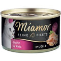 Miamor Delicato Filetto in Gelatina - lattine 24 x 100 g - Pollo & Riso
