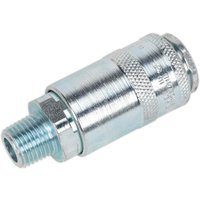 Sealey PCL Air Line Coupling BSPT Male Thread 1/4" BSPT Pack of 50