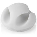 Nedis Cable Management | Cable Clip | Click and Go | 6 pcs | Number of slots: 2 Slots | Maximum cable thickness: 5.3 mm | TPE | White