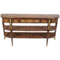 Casa Padrino Barock Sideboard TV Schrank Mahagoni Intarsien  Fernsehschrank - Wohnzimmer MÃ¶bel