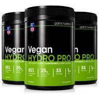 Vegan Hydro Pro Hydrolysed Protein | 1KG | 3 Pack Bundle