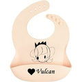 Personalized any name boy girl Silicone Baby Bibs - Soft Silicone Bib with Food Catcher and Waterproof Material - Adjustable Fit