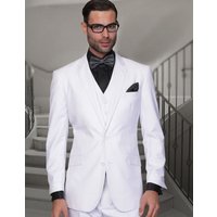 Statement Men's Wool Fashion Suit - Solid Color, 3-Piece