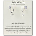 April Birthstone Hoop Earrings Created with Diamond Zircondia® Crystals