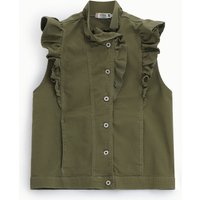 Veste sans manches à volants devant