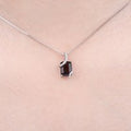 Stunning 2.2Ct Genuine Smoky Quartz Pendant Necklace in 925 Sterling Silver - A Timeless Gift for Her