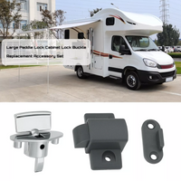 1PCS RV Door Drawer Locker Lock Replacement With Paddle Deadbolt Not Key For Camper Horse Travel Trailer Cargo Hauler