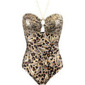 ACQUADICOCCO maillot de bain 1 pièce bustier coques sans armatures Animalier Chic