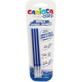 Refill penne cancellabili Carioca OOPS 0 7 mm in blister da 3 pz blu