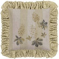 Sanderson Chestnut Tree Cushion 45cm x 45cm, Grey Blue & Sage