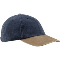 Weird Fish Westbury Colour Block Twill Cap Dark Navy Size ONE