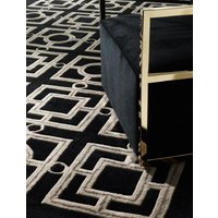 Casa Padrino Luxus Hotel Teppich Schwarz / Taupe - Verschiedene GrÃ¶Ãen - Luxus Hotel Accessoires