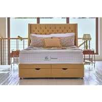 Sleepeezee Campaign for Wool Luxe 3700 Mattress + Premium Divan Bed, Silver, 2 Drawer, Double