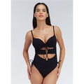 Boux Avenue Naples crinkle super push up swimsuit - Black - 32C