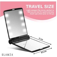 Compact 8 LED Light Makeup Mirror | Wowcher